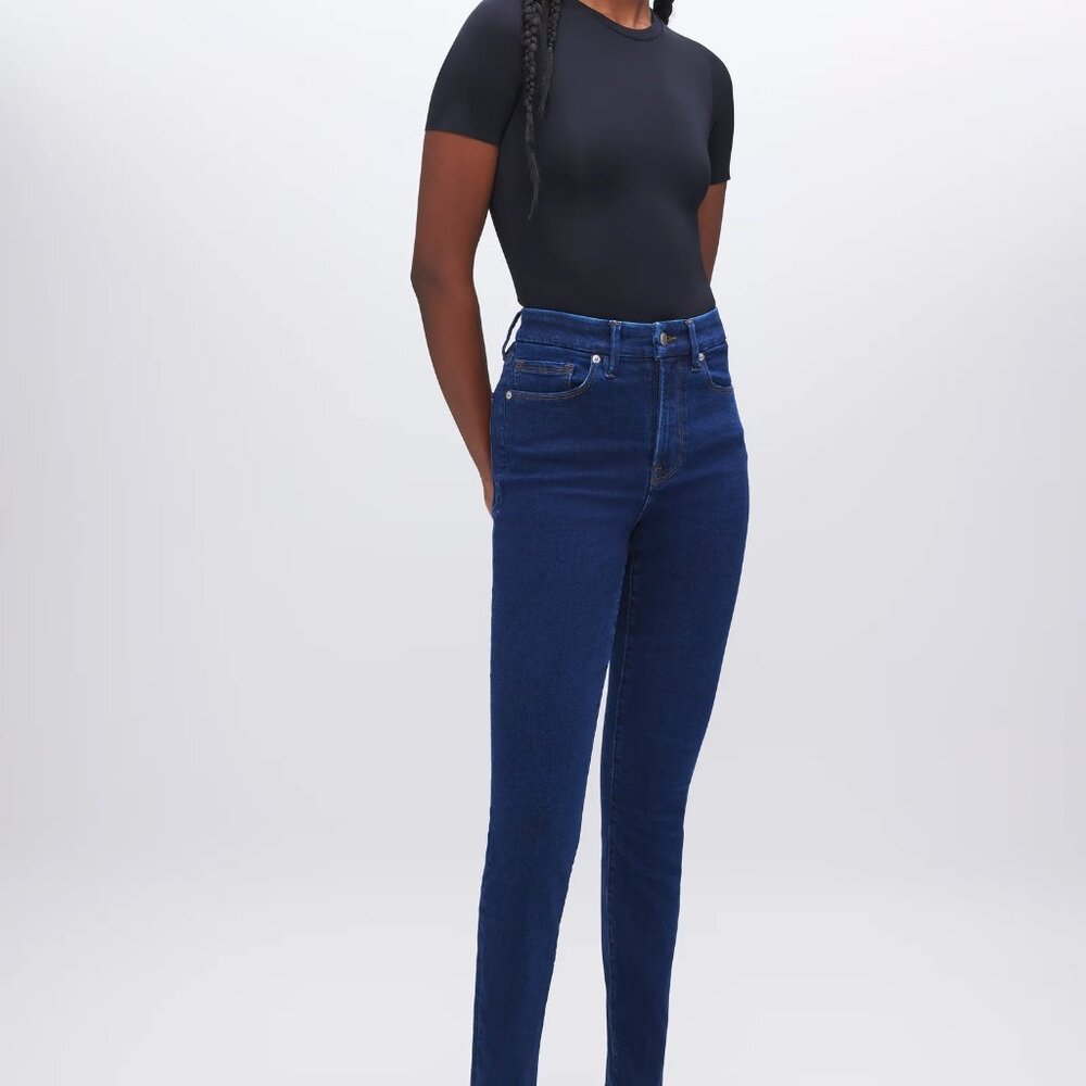NEW! Good American ALWAYS FITS GOOD WAIST SKINNY JEANS 14-18